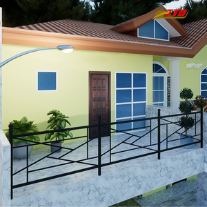 Barandillas de Balcón de Hierro Forjado y Acero para Villas, Diseño Moderno con Detalles Decorativos, Estructura Duradera y Estilo Elegante - Product Image 6