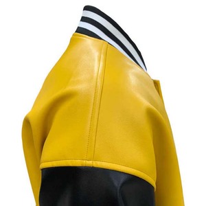 Custom Logo Varsity <b>Man</b> <b>Jackets</b> Leather Sleeve Windproof Letterman <b>Jackets</b> 100%cotton High Street Baseball <b>Jackets</b> for <b>Men's</b> - Product Image 4