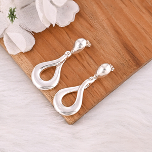 Magnifiques boucles d'oreilles pendantes en argent sterling 925 de style vintage, bijoux élégants, cadeaux de mariage, bijoux de déclaration - Product Image 4