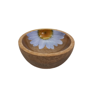 Cuenco para servir comida de forma redonda de madera Popular acabado Natural para el hogar y los hoteles cuencos para servir comida de mesa hechos a mano - Product Image 3