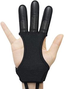 Gants de tir à l'arc en cuir durable, conception à trois doigts pour la pratique du tir à l'arc, vente en gros OEM - Product Image 6