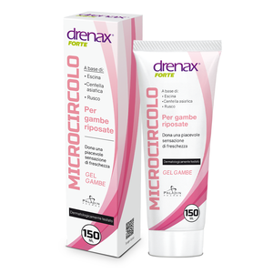 Drenax Forte, Gel Cosmético Italiano para Piernas, 150 ml, Tubo de Plástico, con Escina para Piernas Cansadas, Dermatológicamente Probado, para Distribuidores - Product Image 1