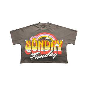เสื้อยืดแขนสั้นผู้ชายสไตล์สตรีทฮิปฮอปทรงหลวมสะพายไหล่สีดำพิมพ์โลโก้ดิจิตอลทรงหลวม - Product Image 1