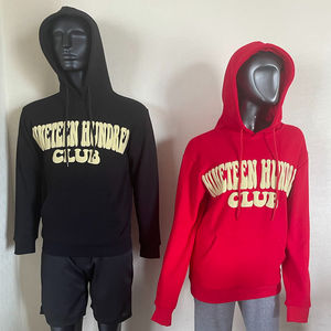 Sudadera con capucha unisex Premium Sudadera con gráfico de talla grande con logotipo de impresión de soplo 3D personalizado y cuello con capucha para el invierno - Product Image 2