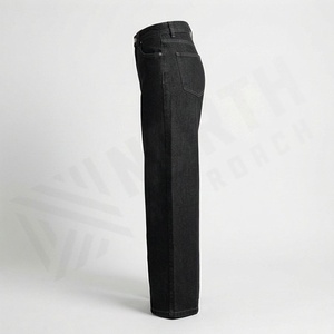 Pantalones Vaqueros Holgados para Mujer, de Algodón Teñido Liso, Estilo Hip Hop, Personalizables, Transpirables, Ropa Urbana - Product Image 3