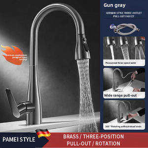 <span class=keywords><strong>Robinet</strong></span> multifonctionnel universel extractible chaud et froid 360 °   Rotation pour Rincer la Saleté Autour sans Angles Morts pour la Cuisine - Product Image 5