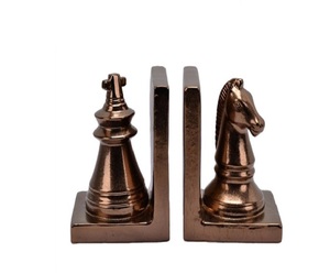 Designer Library Tabletop Metal Bookends for Desk Heavy <b>Books</b> Holder Decorative Bookends Arts and Crafts - Product Image 1