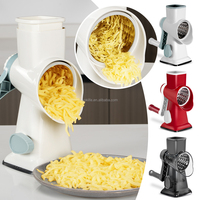 Keukenhulp Metalen Trommel Rotatiekaasrasp Mandoline Groentesnijder Aardappelsnijder Voedselhakker Veilige Molen Meerkleurig 20