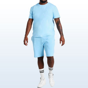 Ensemble short d'été pour hommes T-shirt à manches courtes et short Ensemble 2 pièces personnalisé décontracté Ensemble de survêtement d'été pour hommes - Product Image 4