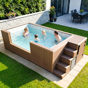 20ft Custom Color Fiberglass Acrylic Mosaic Family Swimming Pool UV-Resistant Corrosion-Resistant Crack Resistant Puncture - Product Image 3