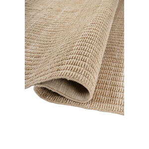 พรมโพลีเอสเตอร์ HPL-62 ขนาดใหญ่ ทำมือ สีเบจและสีน้ำตาล ขนาด 9x12 ฟุต รูปทรงสี่เหลี่ยมผืนผ้า สำหรับบ้าน ทางเดิน และห้องวัยรุ่น - Product Image 2