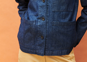 First Fitness Venta caliente Denim Jean Jacket Cuello abierto con botón Denim Cotton Jeans Ropa casual Chaqueta de otoño Chaqueta de gran tamaño - Product Image 6