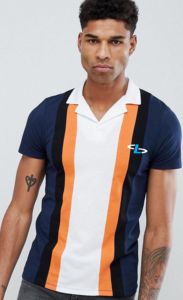 Golf léger pour hommes pour polos Vêtements décontractés avec manches courtes et col rabattu Tissu tricoté imprimé pour adultes - Product Image 6