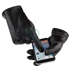 Razorts Genuine Leather <b>Touch</b> <b>Screen</b> <b>Gloves</b> Wrist Length Thermal Breathable For Women Cycling Travel Daily Use - Product Image 4