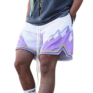 Shorts de basket-ball unisexes en maille sublimée de haute qualité, fabriqués en usine, écologiques, confortables, élastiques, pour l'entraînement, la remise en forme et la salle de sport - Product Image 6