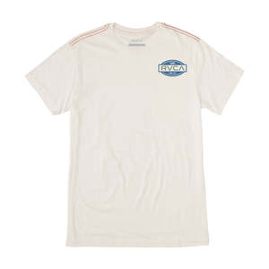 T-shirt da uomo RVCA Balance Seal con stampa serigrafica, maglia bianca taglia 2XL - T-shirt personalizzate con stampa di design - Product Image 1