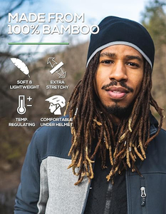 Bonnets d'hiver avec logo personnalisé Chapeaux Skully Style dôme Hommes Femmes Broderie 3D unie Bonnets vierges Broderie unique Design - Product Image 2