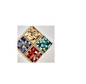 Sous-verres en mosaïque faits à la main en pierre et bois jouet pour enfants et taille personnalisée prix bon marché Offre Spéciale - Product Image 2