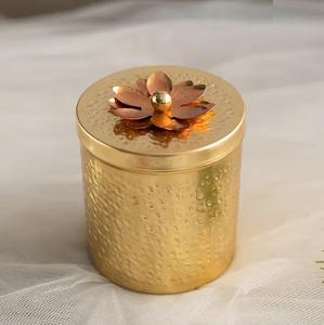 Tarro de vela de Metal hecho a mano para restaurante y Hotel en Nuevo diseño taza de contenedor de vela de lujo en precio al por mayor para Decoración - Product Image 5