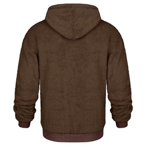 <b>Men's</b> Professional Design Pullover <b>Sherpa</b> <b>Fleece</b> <b>Hoodies</b> Winter Clothing Low MOQ Hot Sale by Manufacturers - Product Image 4