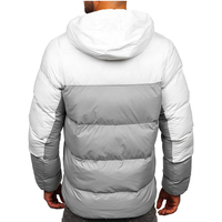 Chaqueta de Invierno Acolchada Personalizada de Alta Calidad para Hombre con Cuello Alto y Diseño con Capucha, Resistente al Viento, Transpirable y Ecológica