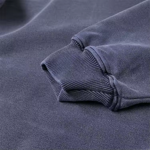 Sudadera con capucha cuadrada recortada para hombre de rizo francés de gran tamaño Estilo de moda sin cordón sudaderas con capucha lisas - Product Image 5