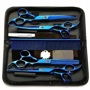 Professional Beauty Ceramic Handled <b>Left</b>-<b>Handed</b> Barber Haircut <b>Scissor</b> Set Stainless Steel 32 Teeth Thinning Cutting Durable - Product Image 1