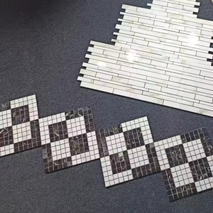 Qualité européenne Miroir en verre en porcelaine polie le plus demandé Décoration 3D Design BackSplash Mosaïque Carreaux muraux - Product Image 3
