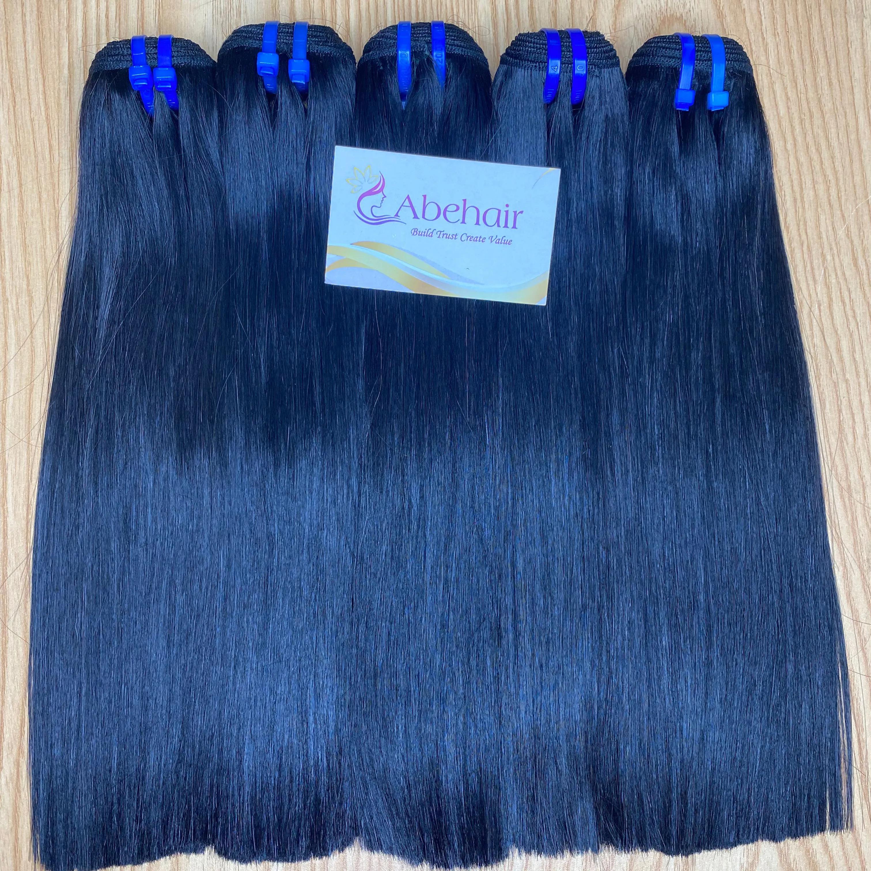 Weft Hair Extension Supper Double Drawn Bone Straight Hot Trend Color Hair Vendor Best Selling Product Affordable Price