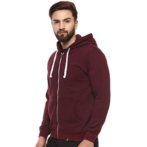 Sudadera con capucha de algodón 100% de felpa francesa de alto gramaje para hombre, con cremallera completa, bordado personalizado y estampado en relieve, OEM, al por mayor - Product Image 3