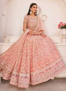 Belle Indienne Floral Imprimé Organza Lehenga Choli Avec Dupatta Pour Les Femmes, Partywear, Festive wear lehenga choli Duptta - Product Image 3