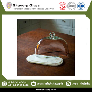 Good Quality Glass Dome Cloche Customized Size Glass Cover With Wooden Base at Best Price - Product Image 2
