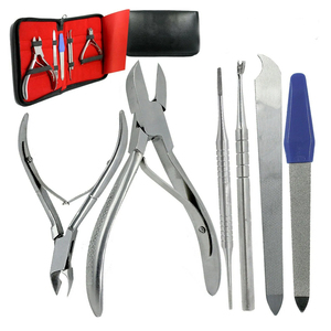 Ensemble d'outils de podologie professionnels de haute qualité, ciseaux à ongles pour manucure et pédicure, acier inoxydable robuste, ouverture large, courbés - Product Image 1