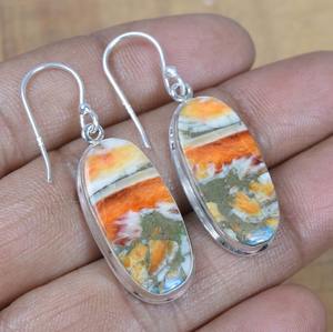 หอยนางรมทองแดงเทอร์ควอยส์925เงินสเตอร์ลิงต่างหูอัญมณีธรรมชาติ December เดือน birthstone เครื่องประดับทำด้วยมือของขวัญสำหรับเธอ - Product Image 5