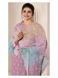 Increíble color Moonga seda con lentejuelas bordado Salwar traje fabricante y proveedor de Surat a la tarifa más baja - Product Image 3