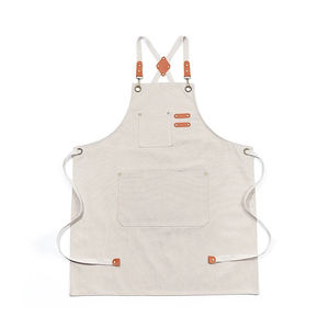 Tablier Tabliers de chef pour hommes femmes avec grandes poches Tabliers de chef adultes avec chapeau de chef et poche - Product Image 1