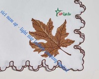 Serviette brodée à la main en lin/coton 100% VNAP NP05 multicolore, taille personnalisée, pour restaurants - Vente chaude