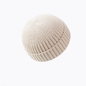 Bonnet court tricoté en acrylique 100% personnalisé pour hommes Bonnet d'hiver en coton avec broderie 3D OEM et options d'impression de logo - Product Image 4