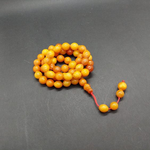 Résine Tasbih prière perle ambre Misbaha 33 perles homme musulman chapelet Mastkhan bijoux islamiques Eid cadeau tasbeeh tesbih - Product Image 3