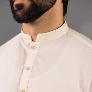 ชุดเสื้อผ้าผู้ชายแบบสองปก ชัลวาร์ คามีซ คุณภาพสูง แฟชั่นลำลอง ระบายอากาศได้ดี ผลิตจากโพลีเอสเตอร์/ผ้าฝ้าย ไซส์ใหญ่พิเศษ AA IMPEX - Product Image 2