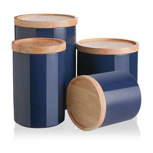 Caja contenedora de olla Namken de Metal con acabado antiguo, acento de cocina funcional elegante y encantador para galletas de azúcar, plancha de café - Product Image 2