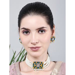 สร้อยคอเพทายทรงสี่เหลี่ยมสำหรับงานแต่งงาน - Product Image 6