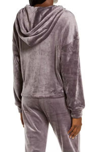 OEM Factory's New Fashion Heavy Weight 100% Cotton Velour Hoodie para hombres y niños Bordado Invierno Oversized Velvet Hoodies - Product Image 4