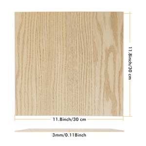 ไม้อัดไม้โอ๊คแดงหนา 3 มม. (4 ชิ้น) - Product Image 1