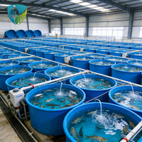 Bassin d'élevage en PRV pour la reproduction de poissons en pisciculture
