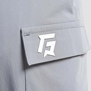 Pantalones de Hombre Force 100% Algodón, Color Gris Jaspeado, Ropa Deportiva, Logotipo Personalizable, Corte Holgado, Lavado a Color, Talla 6XL, Pantalones Baggy - Product Image 6