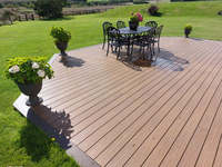 Plataforma de Madera Plástica para Exteriores de Alto Rendimiento y Duradera, Apta para Patio y Espacios Exteriores