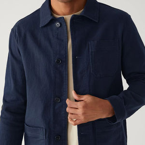 Veste boutonnée de baseball en coton vintage à manches longues respirante de haute qualité pour hommes à vendre - Product Image 2