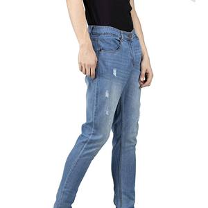 Pantalon en jean pour hommes dernière vente personnalisée en gros Fitness pantalon en jean décontracté à séchage rapide vente en gros personnalisé de haute qualité pour hommes - Product Image 3