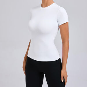 T-shirt de sport unisexe à manches courtes en jersey respirant, col rond, idéal pour l'été – Qualité supérieure - Product Image 4